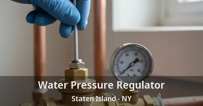 Water Pressure Regulator Staten Island - NY